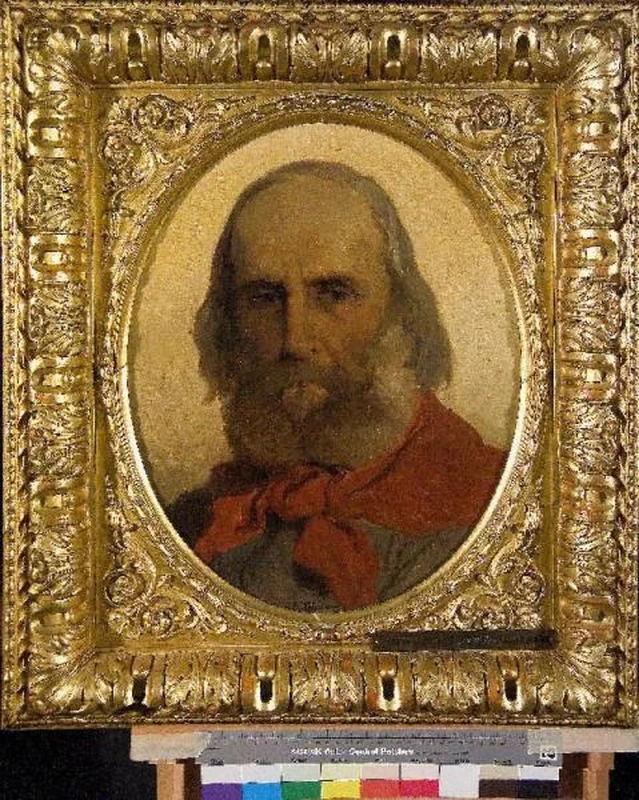 Ritratto di Giuseppe Garibaldi con fazzoletto rosso al collo - Museo delle Storie di Bergamo, Museo dell'Ottocento